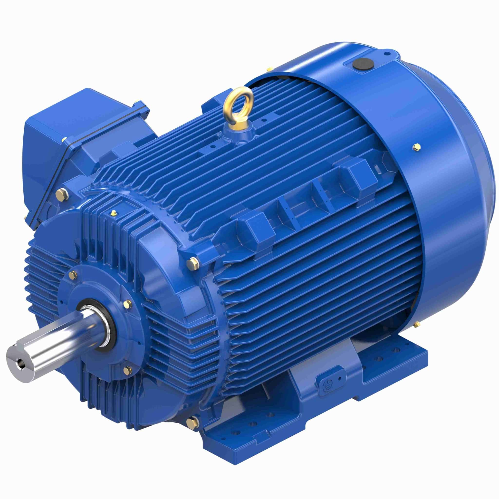 Severe Duty Motor, 125 HP, 3 Ph, 60 Hz, 460 V, 1200 RPM, 445T Frame, TEFC