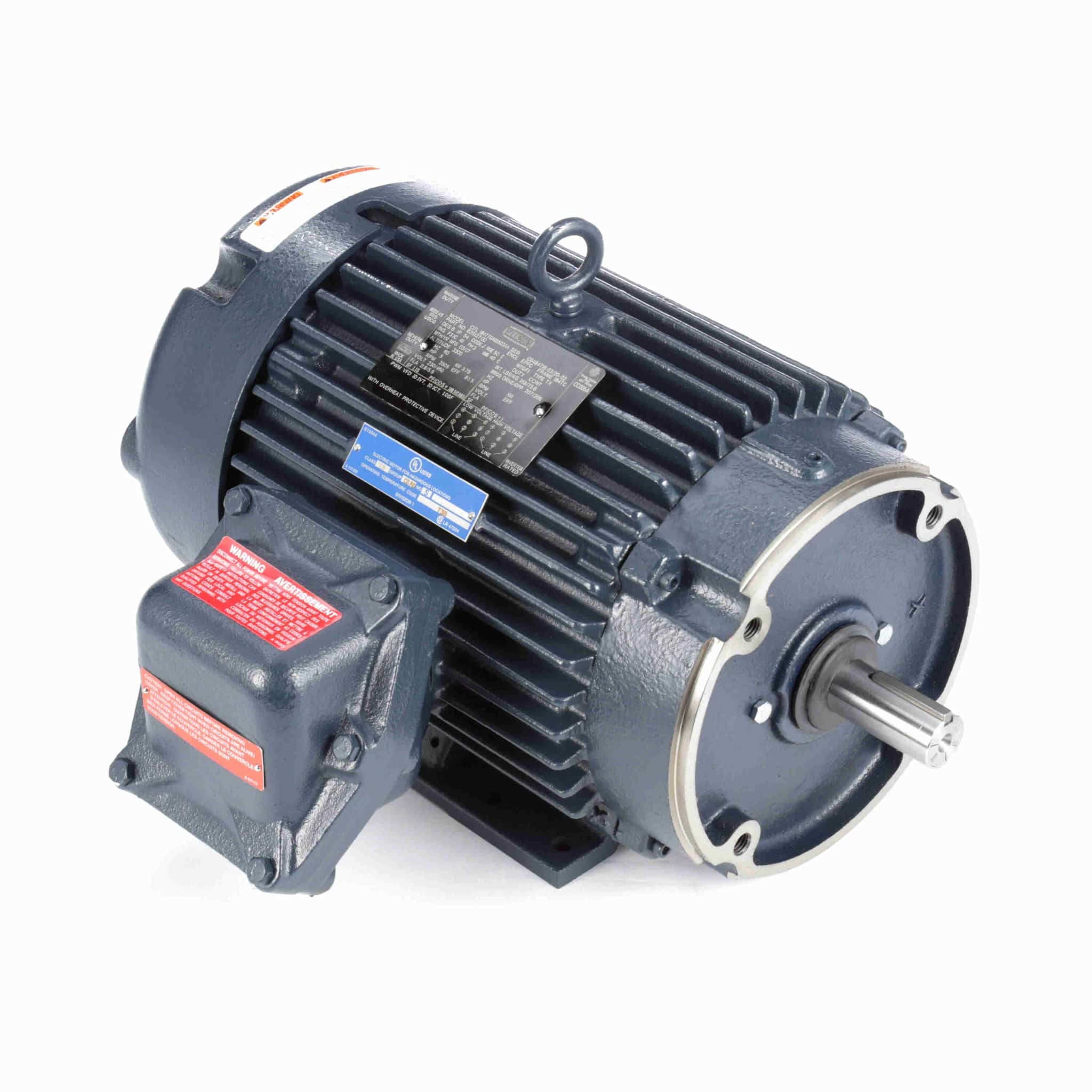 Explosion Proof Motor, 5 HP, 3 Ph, 60 Hz, 230/460 V, 3600 & 3600 RPM, 184TC Frame, EPFC