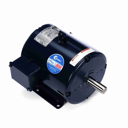 General Purpose Motor, 3 HP, 3 Ph, 60 Hz, 200 V, 1800 RPM, 182T Frame, DP