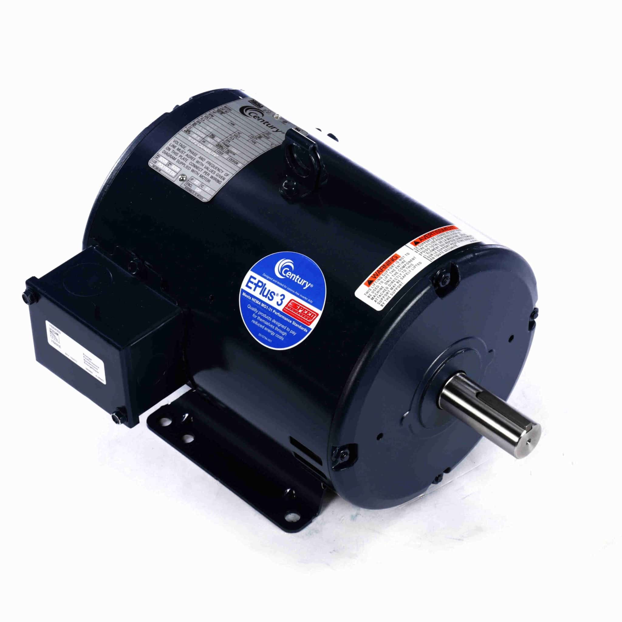 General Purpose Motor, 5 HP, 3 Ph, 60 Hz, 200 V, 1800 RPM, 184T Frame, DP