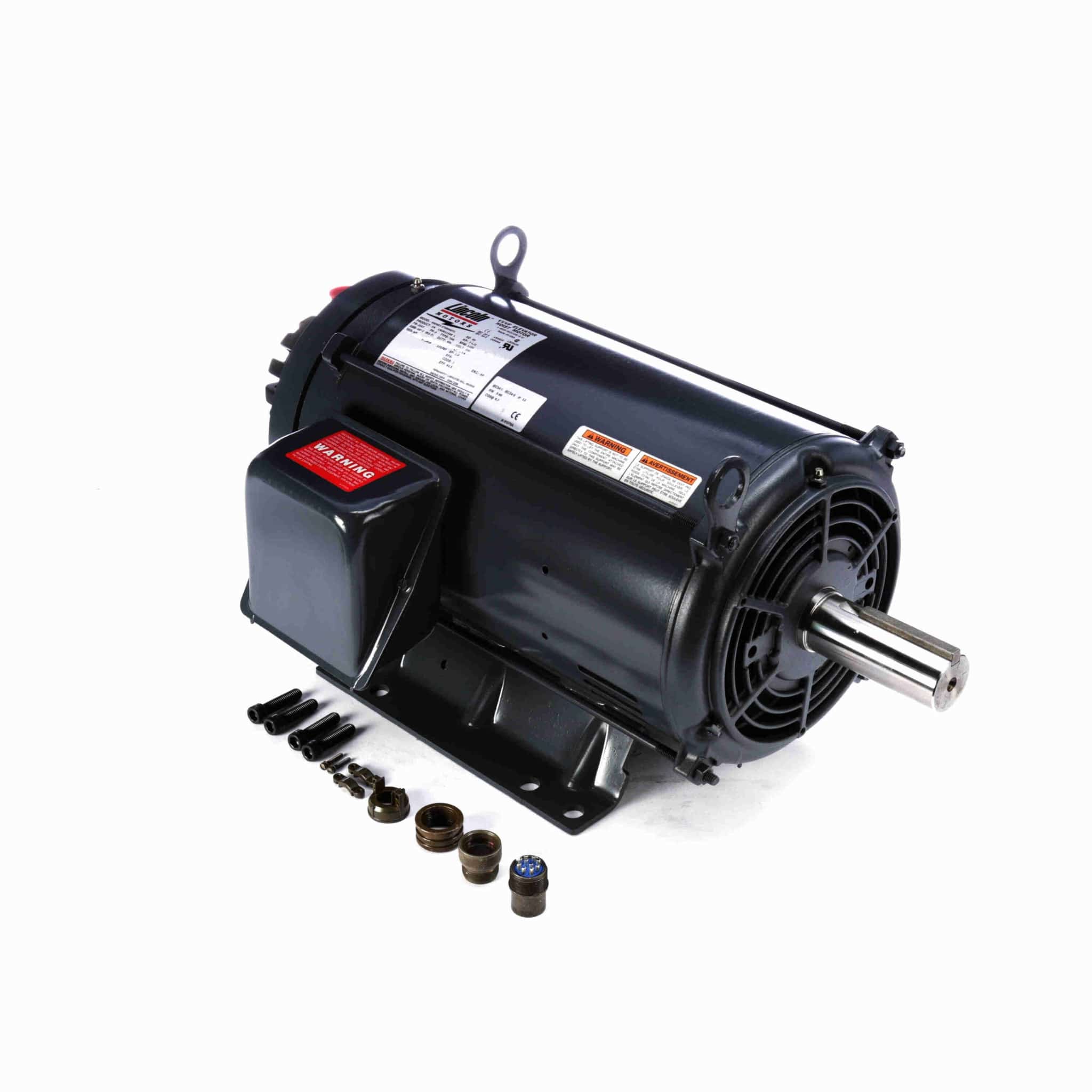 Close-Coupled Pump Motor, 3 HP, 3 Ph, 60 Hz, 575 V, 1200 & 1200 RPM, 213JP Frame, TEFC