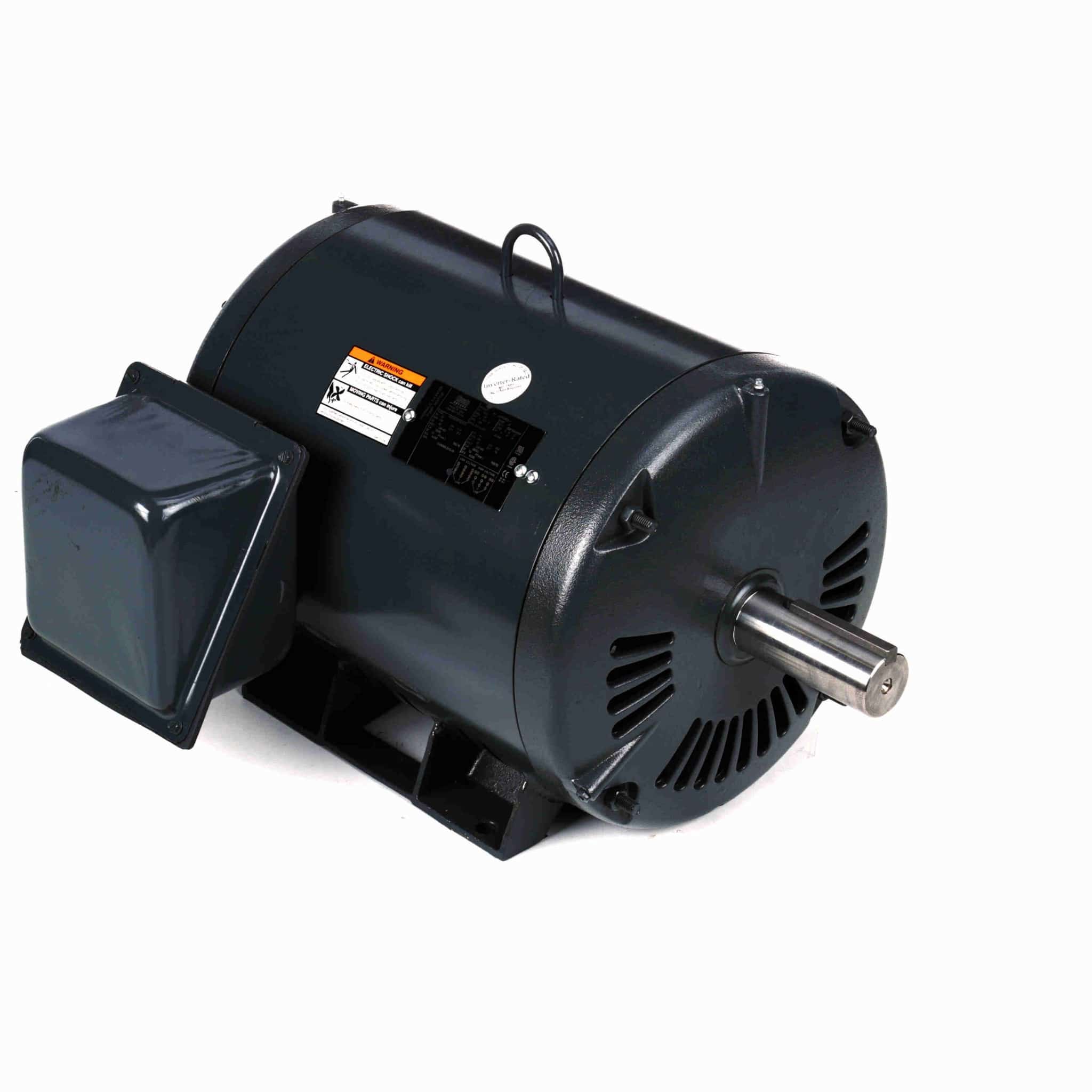 Washdown Motor, 10 & 7.50 HP, 3 Ph, 60 & 50 Hz, 230/460 & 190/380 V, 1800 & 1500 RPM, 215JM Frame, TEFC