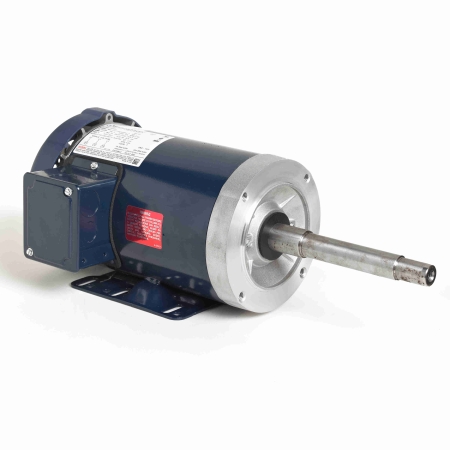 Close-Coupled Pump Motor, 3 & 2 HP, 3 Ph, 60 & 50 Hz, 230/460 & 190/380 V, 1200 & 1000 RPM, 213JPV Frame, TEFC